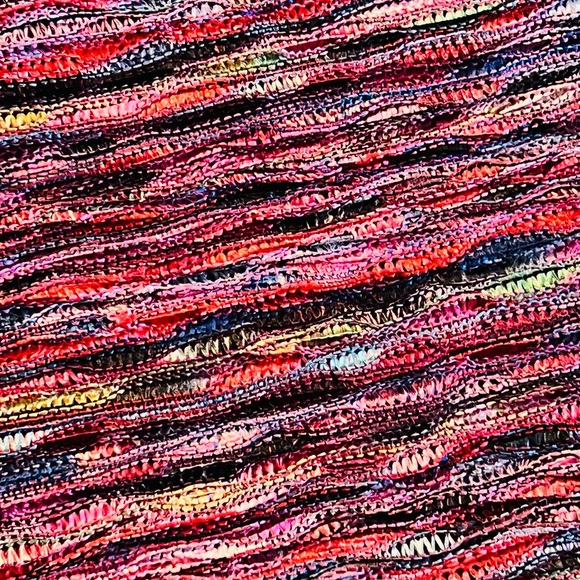 NEW Dana Herbert Scarf Multicolored Knit - Picture 5 of 8